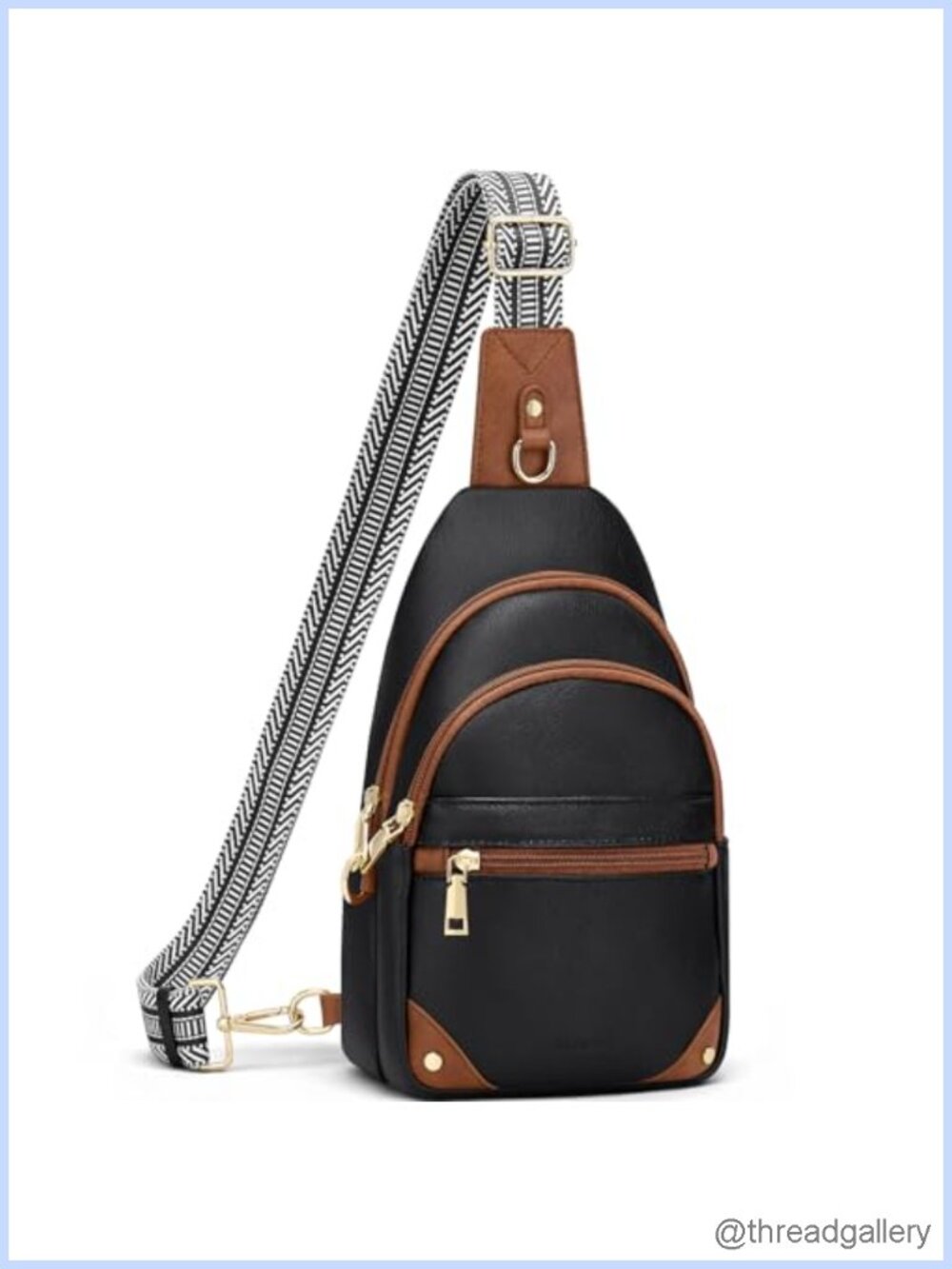 Anti Theft RFID Crossbody Sling Bag Faux Leather Travel Purse